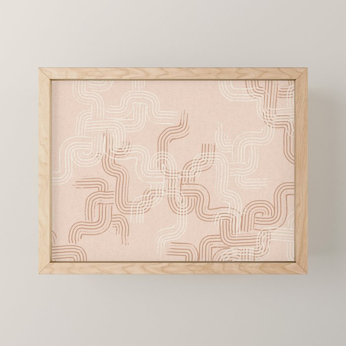 calming essentials traces pale mocha mousse Mini Art Print Gallery Image 1