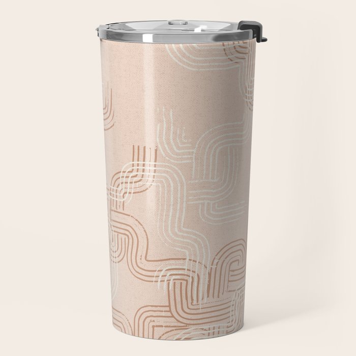 calming essentials traces pale mocha mousse Travel Mug Gallery Image 2