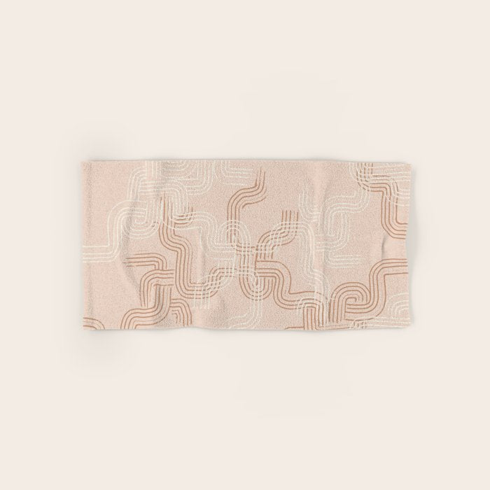 calming essentials traces pale mocha mousse Bath Towel Gallery Image 1