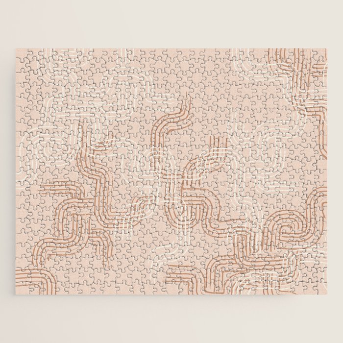 calming essentials traces pale mocha mousse Jigsaw Puzzle Gallery Image 1