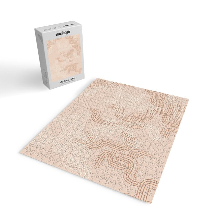 calming essentials traces pale mocha mousse Jigsaw Puzzle Gallery Image 2