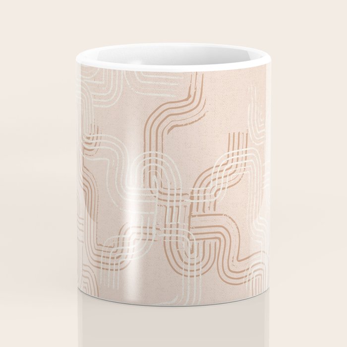 calming essentials traces pale mocha mousse Coffee Mug Gallery Image 4
