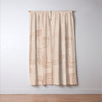 calming essentials traces pale mocha mousse Window Curtain Gallery Image 3
