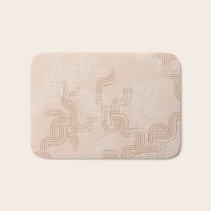 calming essentials traces pale mocha mousse Bath Mat Gallery Image 1