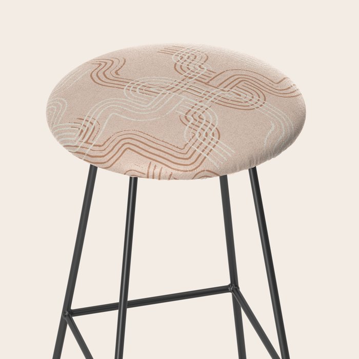 calming essentials traces pale mocha mousse Stool Gallery Image 2