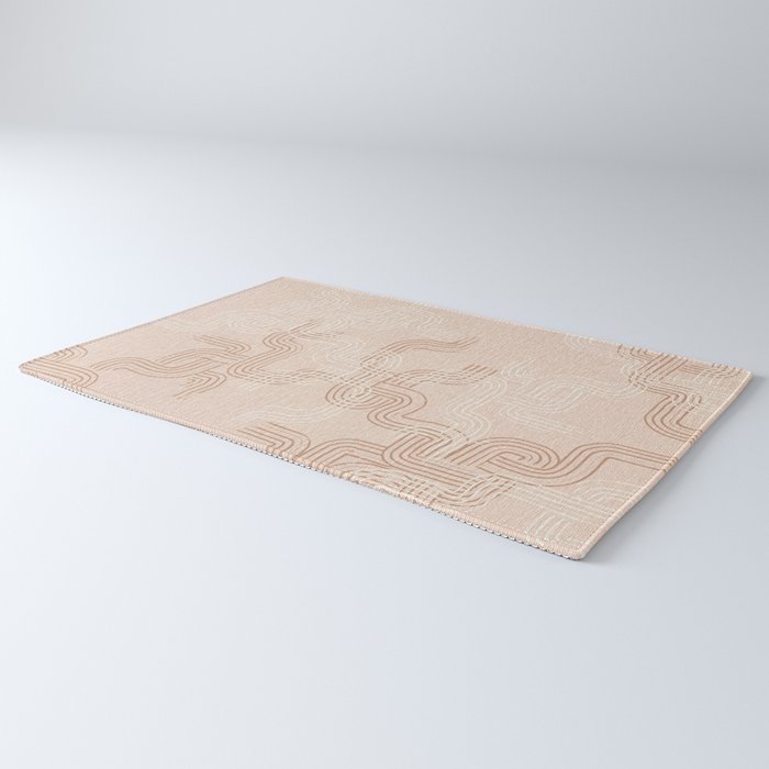 calming essentials traces pale mocha mousse Rug Gallery Image 3