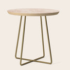 calming essentials traces pale mocha mousse Side Table Gallery Image 1