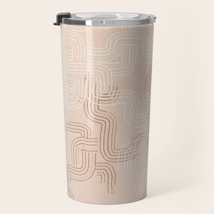 calming essentials traces pale mocha mousse Travel Mug Gallery Image 3