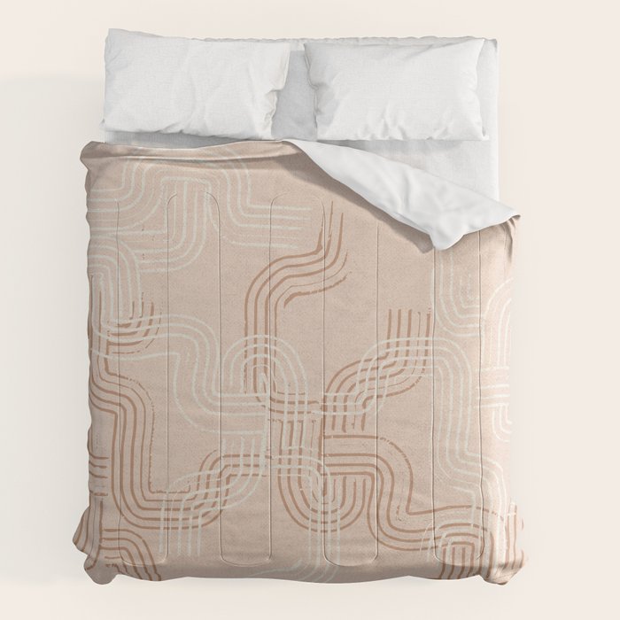 calming essentials traces pale mocha mousse Comforter Gallery Image 2