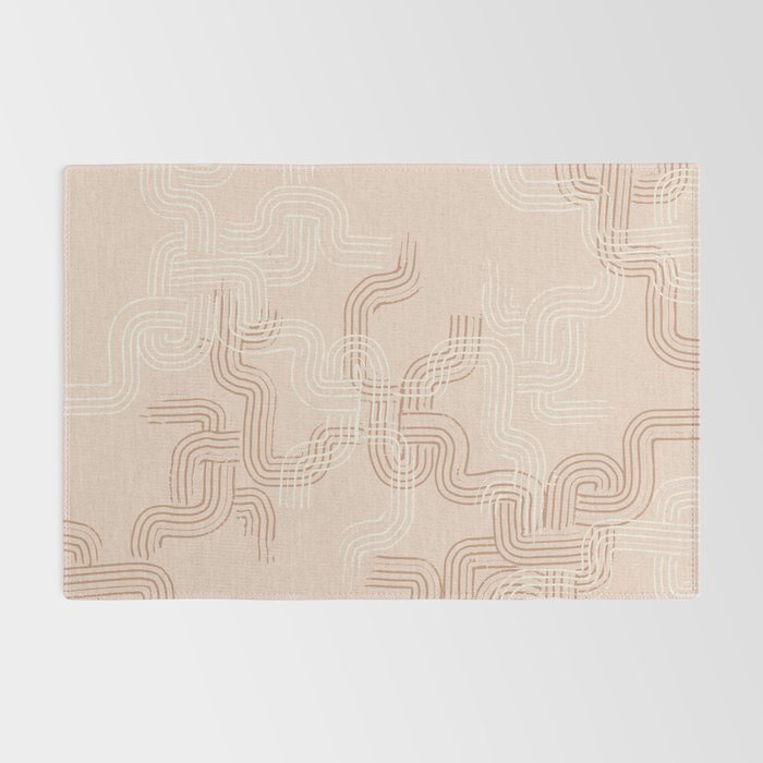 calming essentials traces pale mocha mousse Rug Gallery Image 2