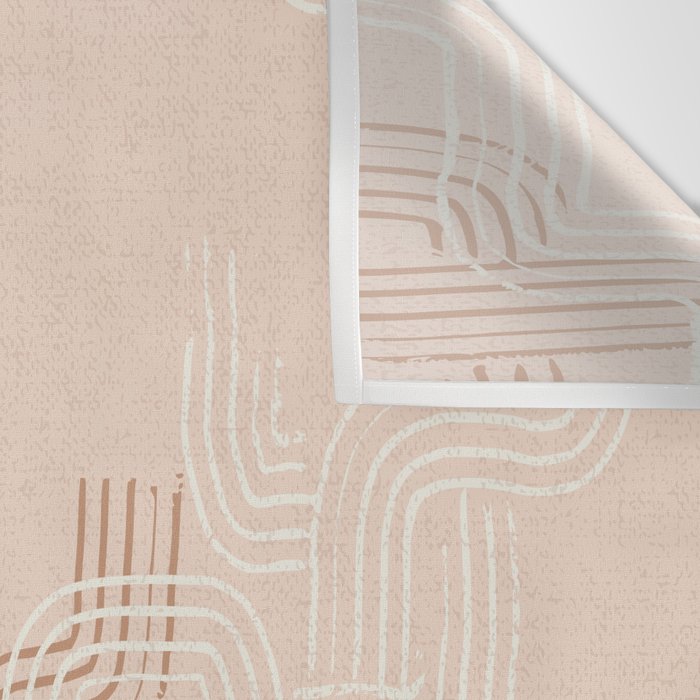calming essentials traces pale mocha mousse Wall Tapestry Gallery Image 3