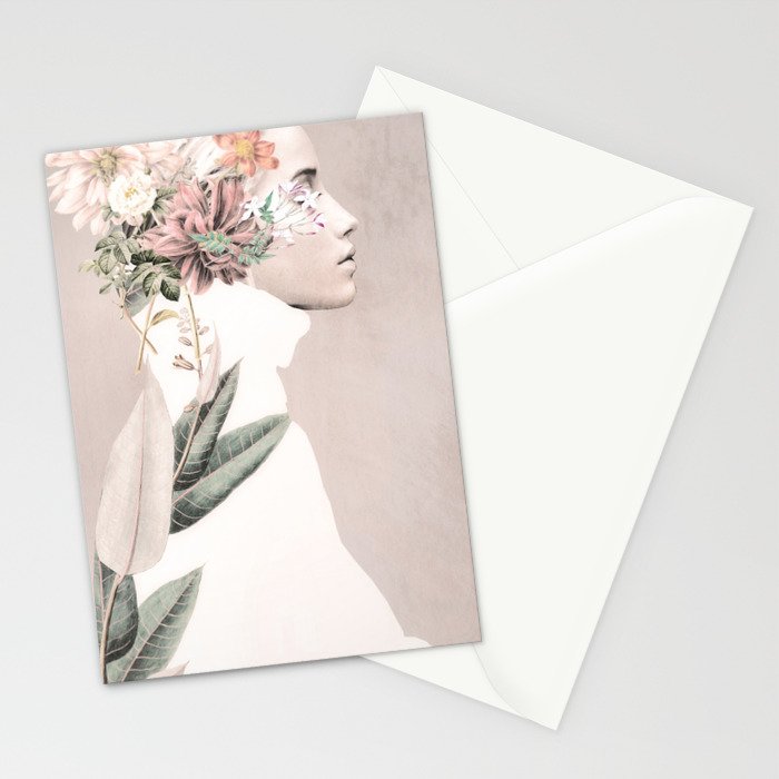 Floral Portrait 33 Stationery Card Gallery Image 2