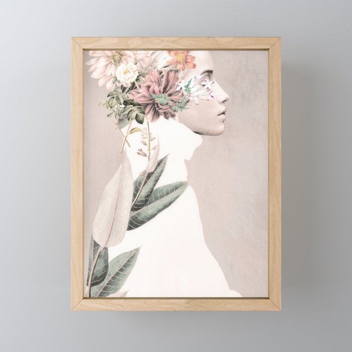 Floral Portrait 33 Mini Art Print Gallery Image 1