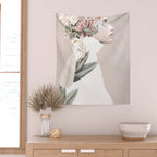 Floral Portrait 33 Wall Tapestry Gallery Image 2