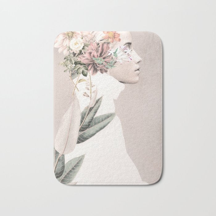 Floral Portrait 33 Bath Mat Gallery Image 1