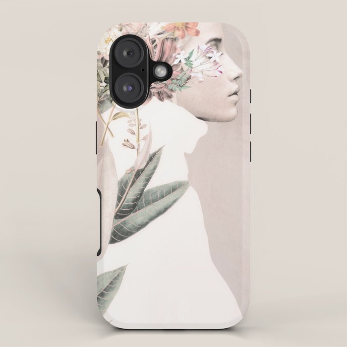 Floral Portrait 33 iPhone Case Gallery Image 1