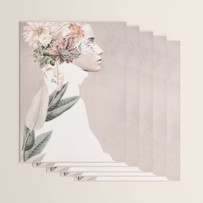 Floral Portrait 33 Wrapping Paper Gallery Image 3