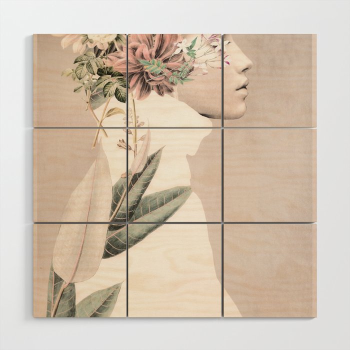 Floral Portrait 33 Wood Wall Art Gallery Image 1