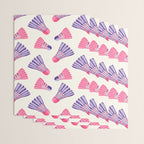 Pink and purple badminton birdies Wrapping Paper Gallery Image 3