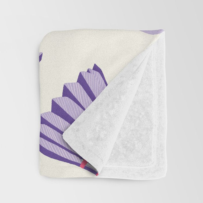 Pink and purple badminton birdies Throw Blanket Gallery Image 3
