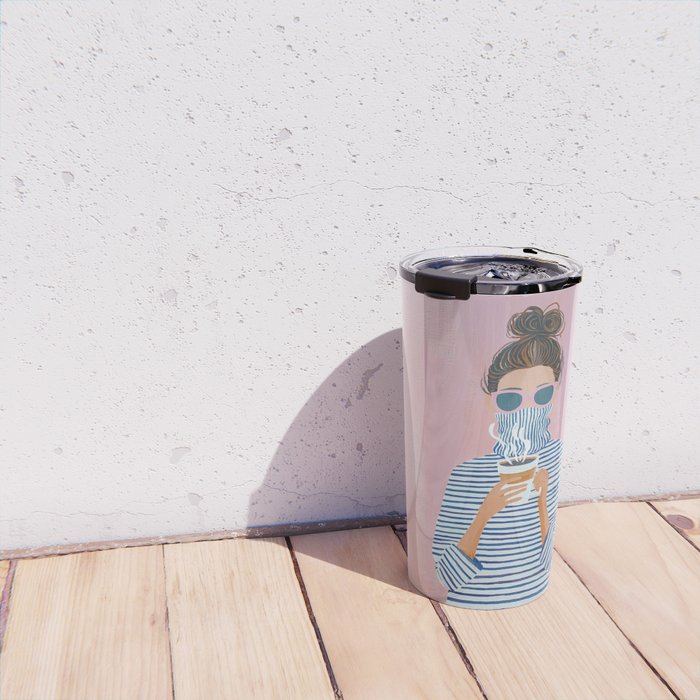 Cozy Morning Coffee Vibes Travel Mug Gallery Image 4