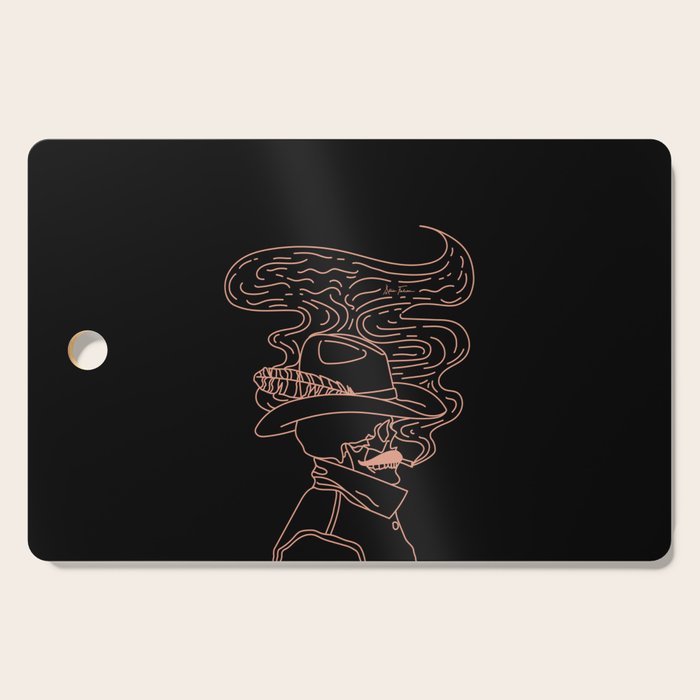 Love or Die Tryinâ Cowhand - Black & Pink Cutting Board Gallery Image 1