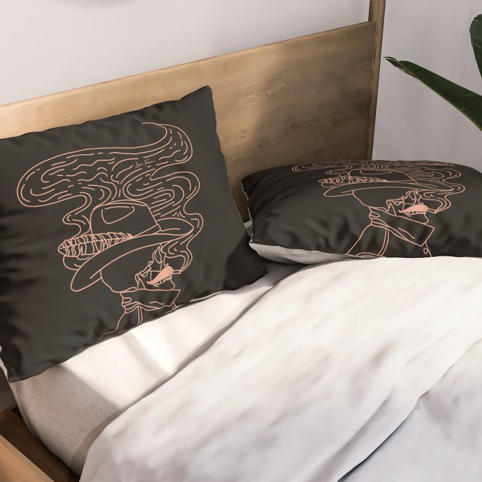 Love or Die Tryinâ Cowhand - Black & Pink Pillow Sham Gallery Image 2