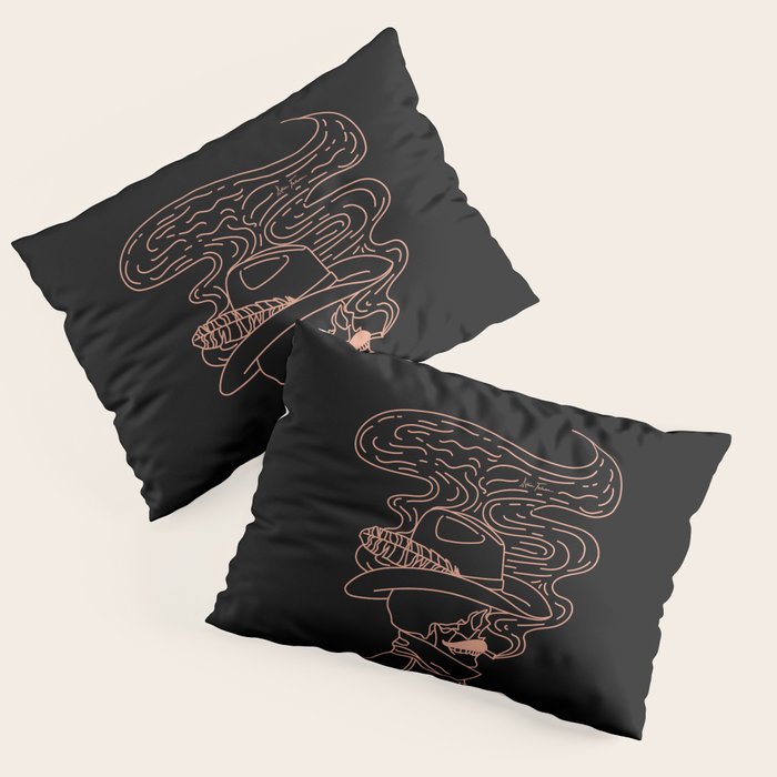 Love or Die Tryinâ Cowhand - Black & Pink Pillow Sham Gallery Image 1