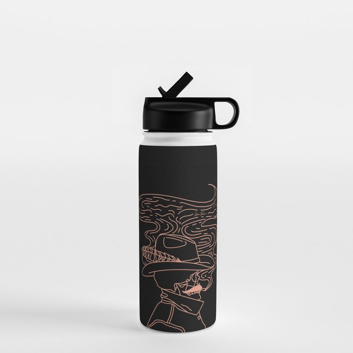 Love or Die Tryinâ Cowhand - Black & Pink Water Bottle Gallery Image 1