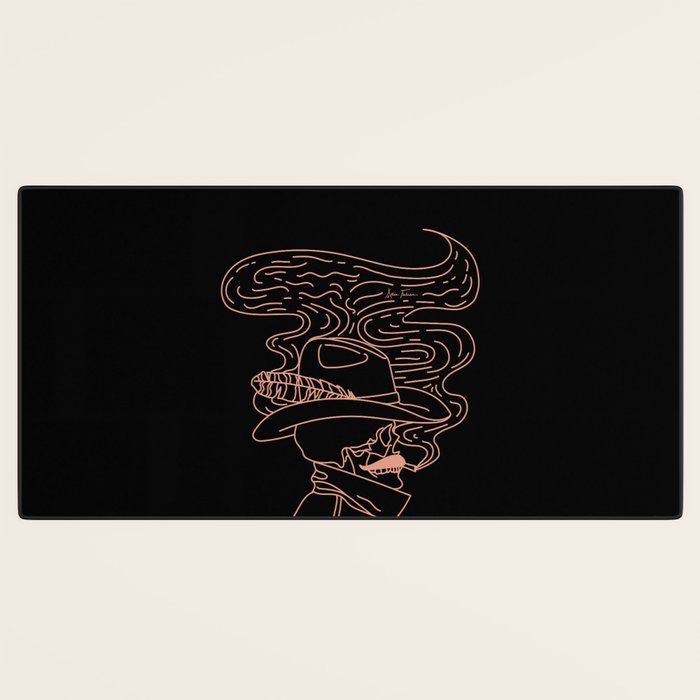 Love or Die Tryinâ Cowhand - Black & Pink Desk Mat Gallery Image 3