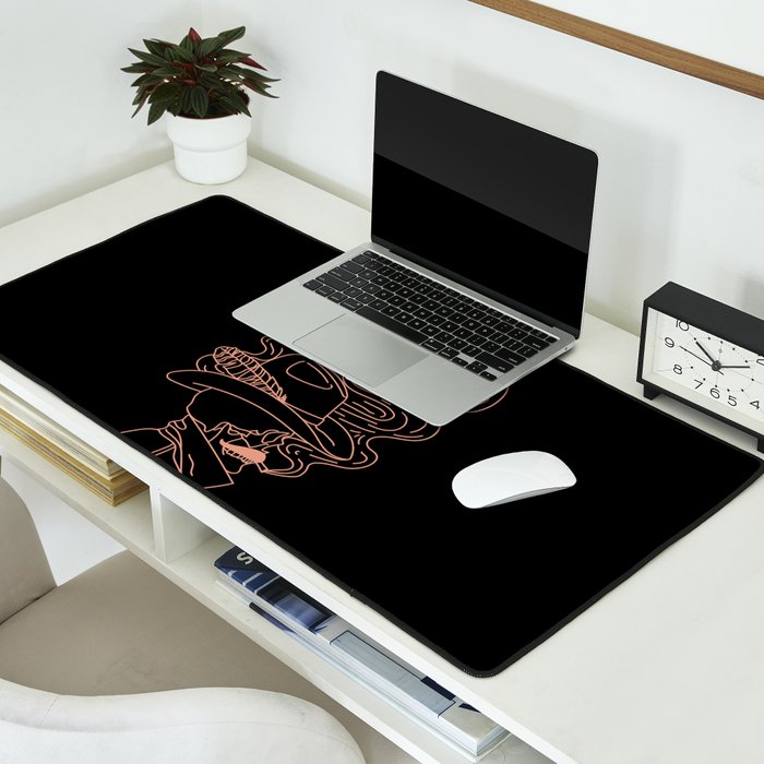 Love or Die Tryinâ Cowhand - Black & Pink Desk Mat Gallery Image 2