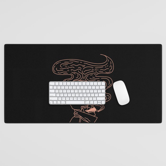 Love or Die Tryinâ Cowhand - Black & Pink Desk Mat Gallery Image 1