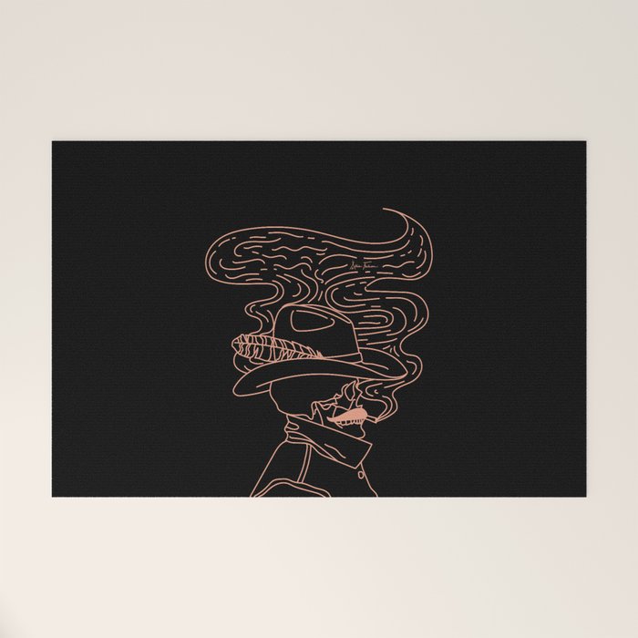 Love or Die Tryinâ Cowhand - Black & Pink Welcome Mat Gallery Image 1