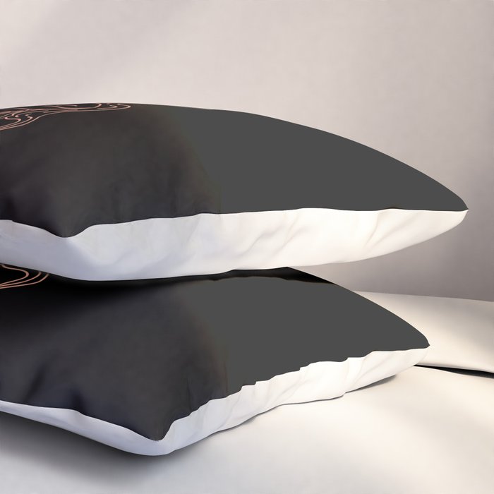 Love or Die Tryinâ Cowhand - Black & Pink Pillow Sham Gallery Image 3