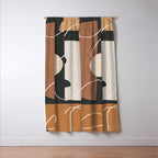 Minimal Colorful Abstract Shapes 5 Window Curtain Gallery Image 3