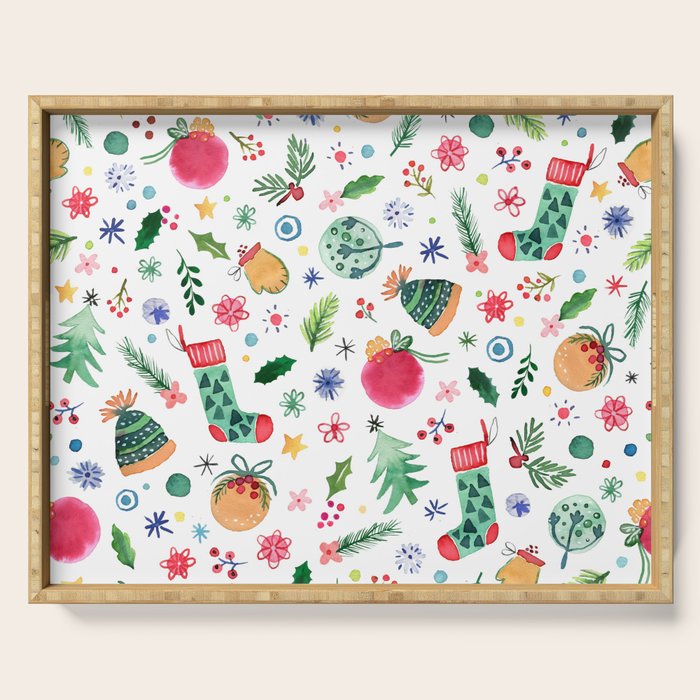 Holiday 2025 Christmas decor favorite things Serving Tray Gallery Image 1