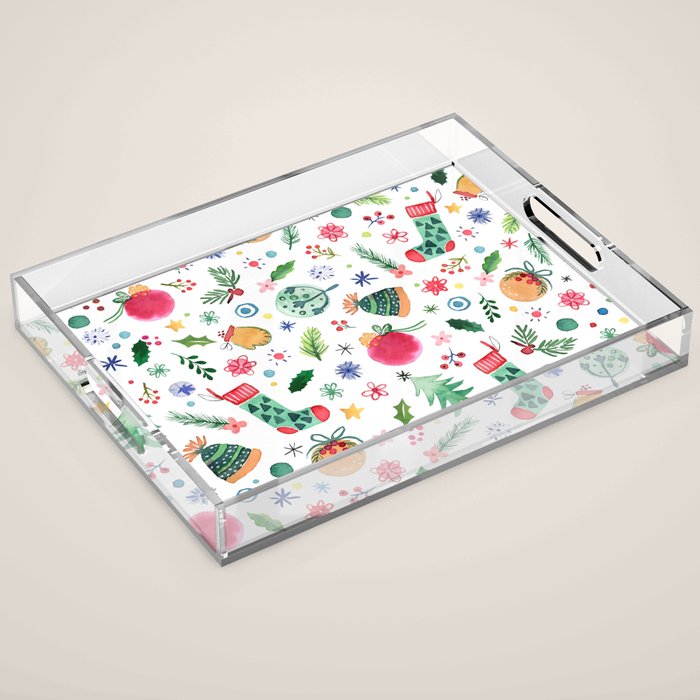 Holiday 2025 Christmas decor favorite things Acrylic Tray Gallery Image 1