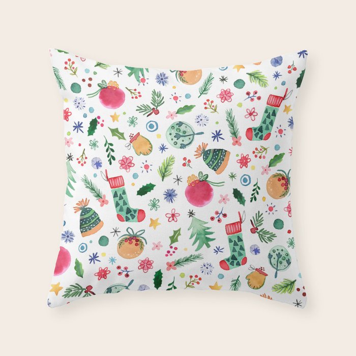 Holiday 2025 Christmas decor favorite things Throw Pillow Gallery Image 6