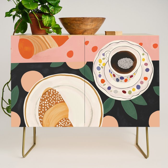 Coffee and Croissant Credenza Gallery Image 1