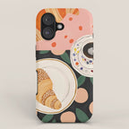 Coffee and Croissant iPhone Case Gallery Image 1