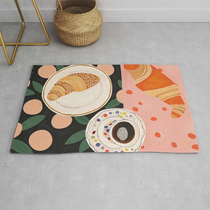 Coffee and Croissant Rug Gallery Image 1