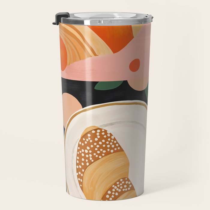 Coffee and Croissant Travel Mug Gallery Image 3