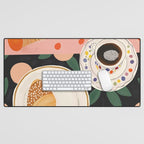 Coffee and Croissant Desk Mat Gallery Image 1