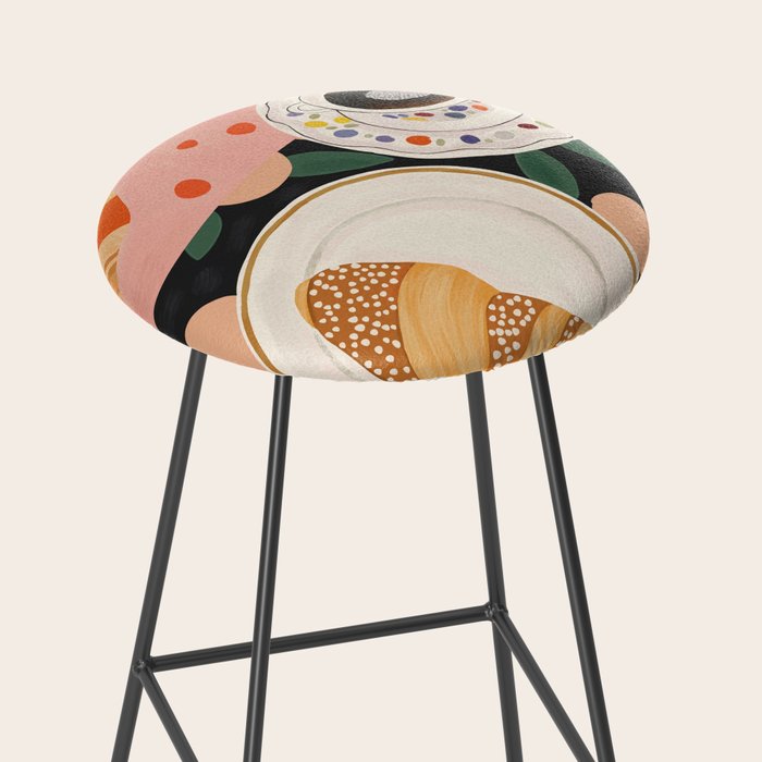 Coffee and Croissant Stool Gallery Image 2