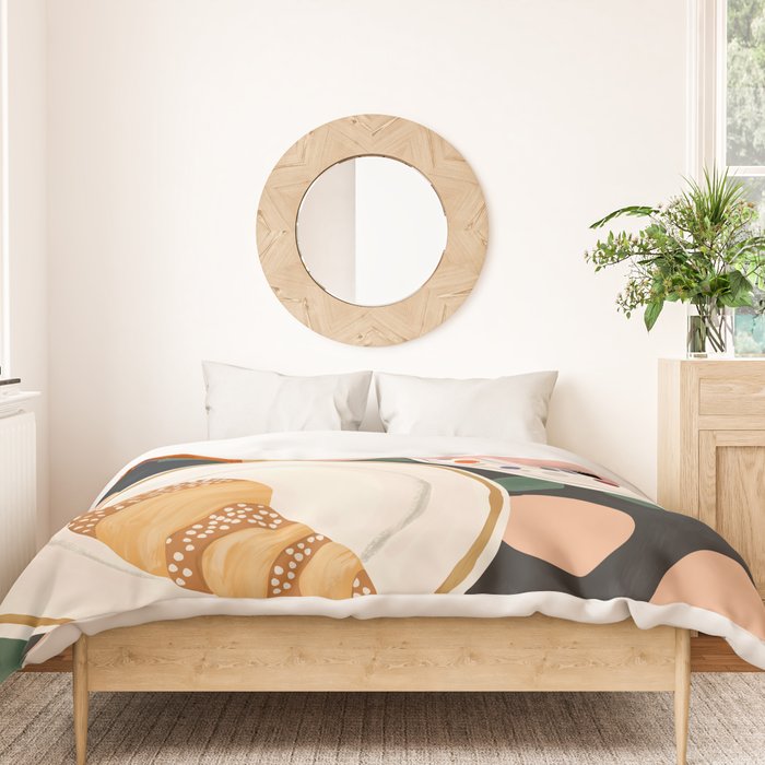 Coffee and Croissant Duvet Cover Gallery Image 3