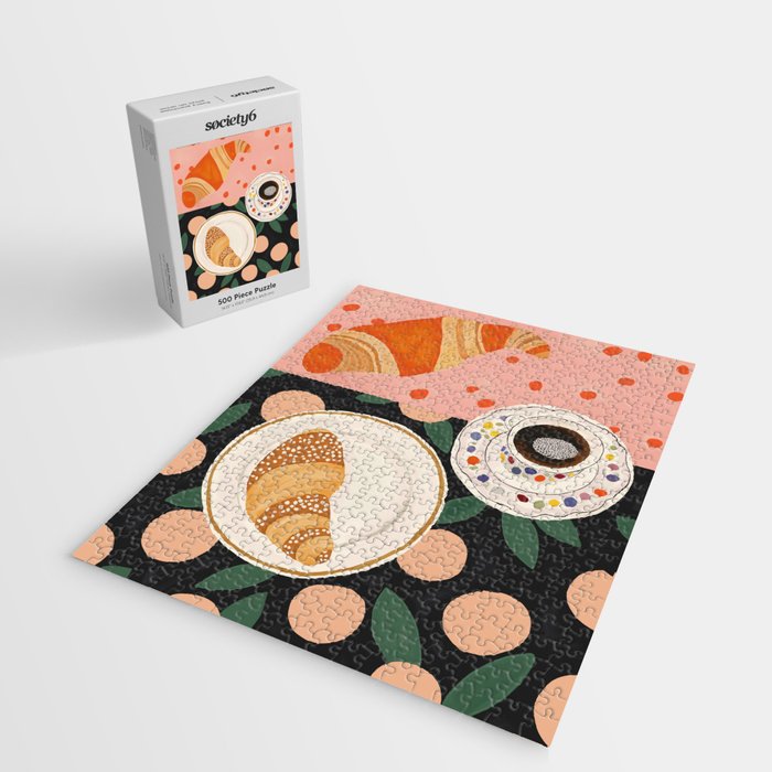 Coffee and Croissant Jigsaw Puzzle Gallery Image 2