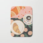 Coffee and Croissant Bath Mat Gallery Image 1