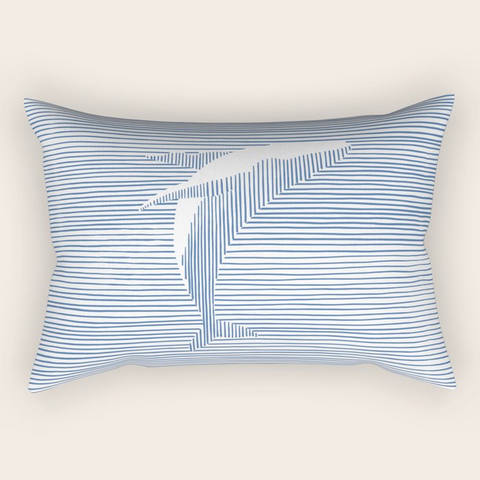 Whale Splash Rectangular Pillow Gallery Image 1