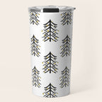 Black and gold spiky tree Travel Mug Gallery Image 1