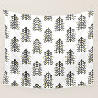 Black and gold spiky tree Wall Tapestry Gallery Image 4